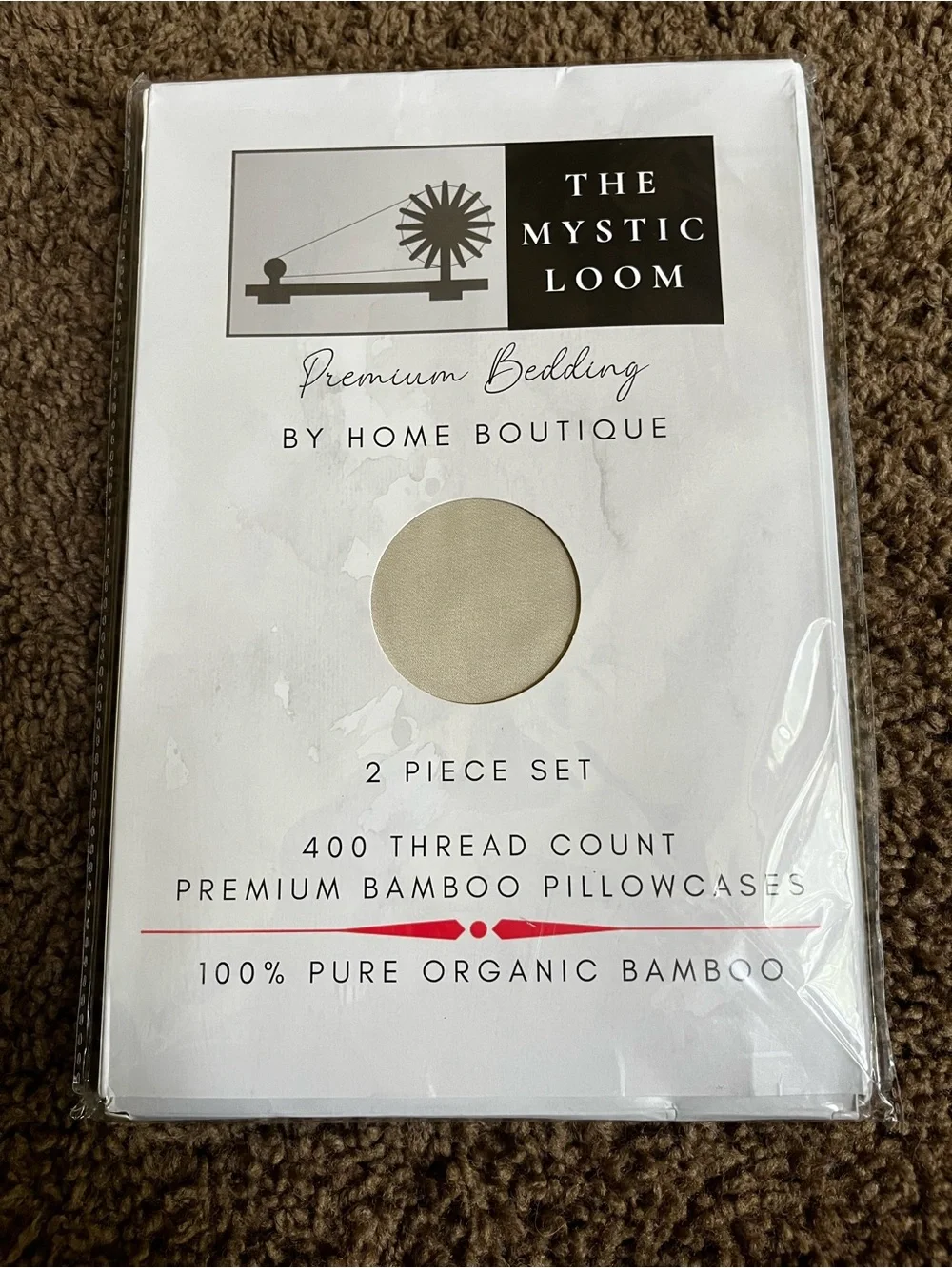 Organic Bamboo Pillowcase Set - Cream (2 Piece)
